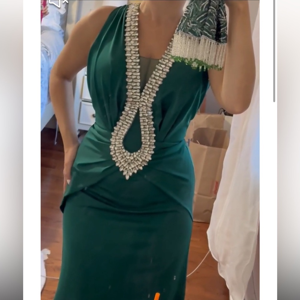 Green Formal Evening Gown